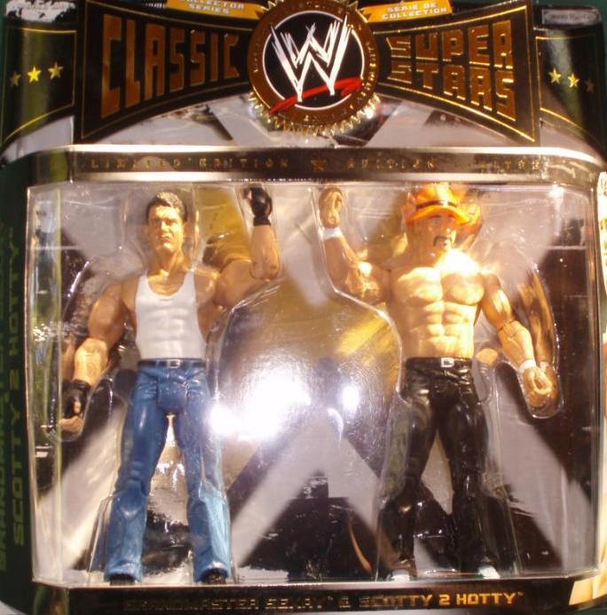 WWE Wrestling Classic Superstars Limited Edition Grandmaster Sexay Scotty 2  Hotty Action Figure 2-Pack Jakks Pacific - ToyWiz