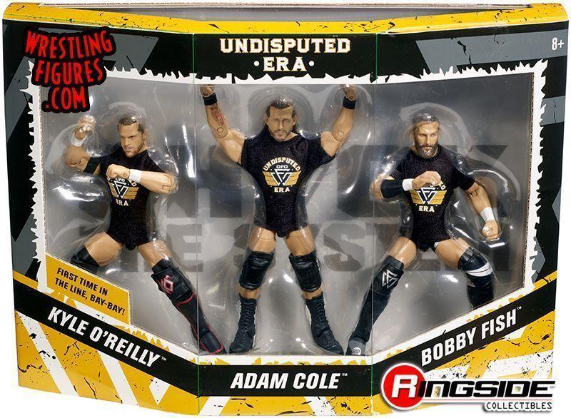 WWE Elite NXT undispured era 3 Pack Figure Nuovo Sigillato Adam Cole Pesce O 'Reilly 