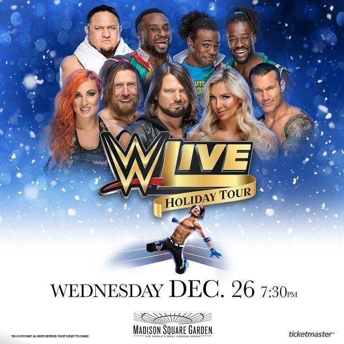 PRESALE PASSWORD FOR WWE HOLIDAY TOUR AT MADISON SQUARE GARDEN ON 12/