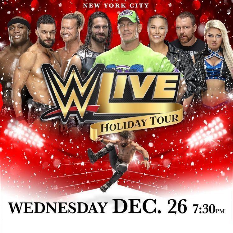 wwe live holiday tour madison square garden